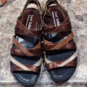Josef Seibel Leather Women's Sandals size EU 38 Brown New